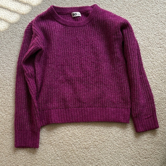 SO Other - Unused SO Plum Crewneck Sweater (Size Girls L 10-12)